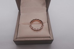 New.BuIgarlSerpenti.VIPER.ring 18K-ROSE gold diamond ring #7