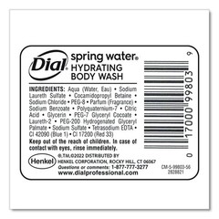 Dial Professional 99804 15 oz. Body Wash Refill – Spring Water Scent (6/CT) New