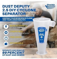 Dust Deputy 2.5 DIY Cyclone Separator.Free Shipping!!!