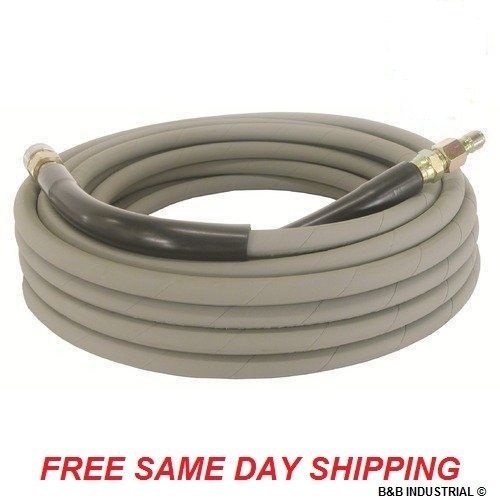 50′ Pressure Washer Hose Non-Marking – 4000 PSI, 50 ft Length W/ QC Industrial