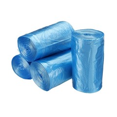8 Rolls / 240 Counts Small Trash Bags 0.5 Gallon Garbage Bags Blue