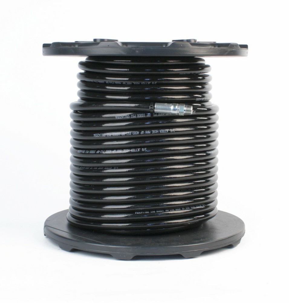 Schieffer 4000 PSI 3/8″ x 250′ Thermoplastic Sewer Jetter Hose 3/8″ Solid Swivel