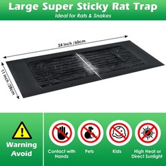 Qualirey 5 Pack 24 x 11” Mouse Glue Traps, Anti Slip Rat Snake Rodent…