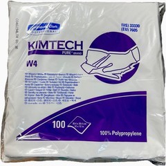 Kimberly Clark KIMTECH 33330 Pure W4 Dry Wipers 12″X12″ 100 LInt Free