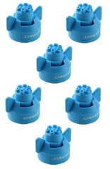 Pack of 6 – Hypro 6 Stream Blue Ceramic Spray Tip Rated @ 1.0 GPM 40 PSI