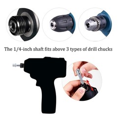 Kichwit 4 Inch Drill Power Brush Tile Scrubber 4 + 2 Inch, Multicolor