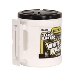 Sellars 20420 1-Ply 10 x 12 Z300 Wipers Big Grip Dispenser – White (2/CT) New