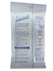 Carbona Silver Wipes, Metal Cleaner & Polish, 12 Count Pack, Tarnish Remover