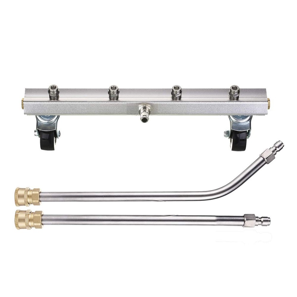 M MINGLE Pressure Washer Undercarriage Cleaner, Under Car 13 Inch, Silver