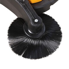 41″ Hand Push Sweeper Pavement Street Sweeping Tool Walk-behind Outdoor Cleaner