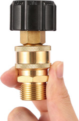Sanpaint Pressure Washer Quick Connect Fittings, M22 14mm to 3/8″, 2 Set