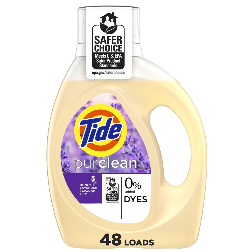 Tide Purclean Liquid Laundry Detergent, 63 fl oz, 48 63 Fl Oz (Pack of 1)