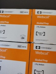 (4) Webcol Alcohol Prep Pads, 200/Bx. 800 Total 2 Ply, Medium, 70% Isopropyl