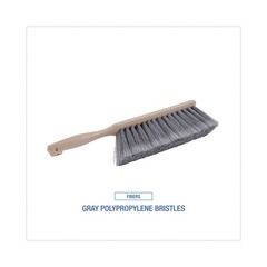 Boardwalk 5408 4.5 in. Brush 3.5 in. Tan Handle Counter Brush – Gray New