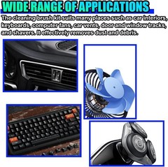 10PCS Car Detailing Brush Kit, Nylon Anti-Static Car Interior Cleaning Tools, Po