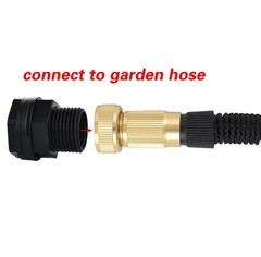 10 Pack Bulkhead Fitting, Garden Hose Threaded 3/4 Inch Male 1.05 inch, Black