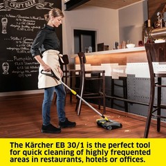 Kärcher EB 30/1 Commercial Electric Broom, Cordless Sweeper, 30, Gray