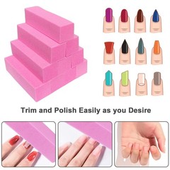 10 Pcs Nail Buffer Block for Acrylic and Natural Nails, 4 3.7 Inch (L), Multi