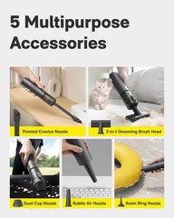 Hoto Handheld Car Vacuum Cleaner Cordless 4-In-1 Portable Mini Vacuum 20000Pa