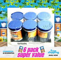 Disinfecting wipes fresh splash 6 pack super value 450 wipes FREE SHIPPING !