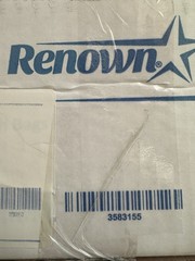 Renown Case of High-Density Trash Bags 24”x24” 6 MIC Nat 10 Gal (MSRP $131) 1K