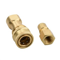 Easy Install 1Pack 1/4″ Quick Disconnect Coupler Valve for Surface Cleaner