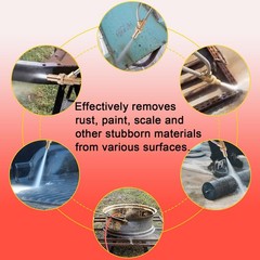 Pressure Washer Sandblasting Kit, Power 5000 PSI Red