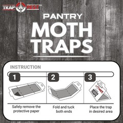 8 Pack Pantry Moth Traps- Safe and Effective for Food 8 Pack, Gray
