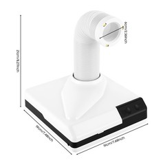 Dental Lab Dust Collector Vacuum Cleaner 60W W/LED Light Dentistry VacuumCleaner