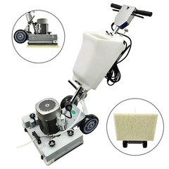 110V 2HP Floor Polisher Scrubber Buffer Machine with 12m Power Cable 13L Tank