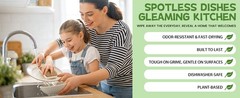 12 Count Plant-Based Kitchen Spons, postable Cellulose Spon,