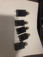 LOT OF 5 CIRCUIT BREAKER 5 10 15 AMP 250 VAC 3800 Nilfisk-Advance Floor Scrubber