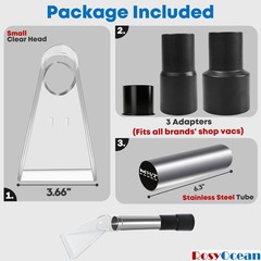 Universal Compatible with All Shop Vacs Extractor Attachment with 2-1/2″ & 1-7/8