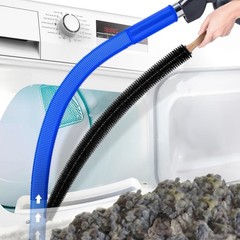 PetOde 2 Pieces Dryer Vent Cleaner Kit 11.4 inches x 1.3 inches, Deep Blue