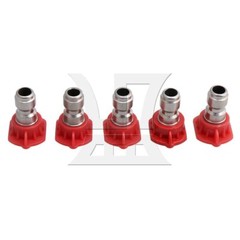 5x Power Pressure Washer Spray TIP Nozzle 0degree Set 1.0/1.2/1.4/1.6/2.0mm