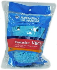 DVC Micro Lined Vacmaster VRC2 2.5 Gallon Cloth Filter 3 Pack