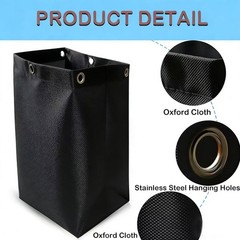 High Capacity Replacement Janitorial Cart Bag, Waterproof, Thickened Housekee…