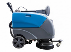 Walk Behind 9+9″Brush Floor Cleaning Machine Portable Upgrade Scrubber EM-255 BL