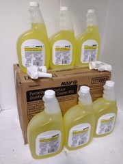 6pk Case Ecolab Virus Killer Peroxide Spray Surface Cleaner Disinfectant 32oz ea
