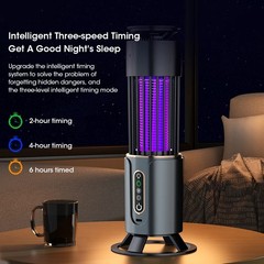 Electric Mosquito Killer Lamp LED UV Insect Catcher Fly Bug Zapper Mozzie Trap