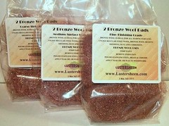 Lustersheen 2 Pad Pack Bronze Wool ~ Grade Fine