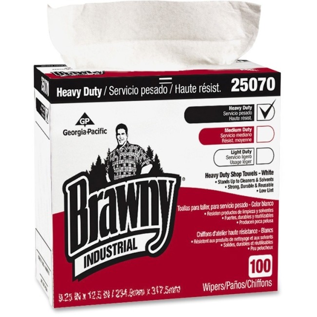 Georgia Pacific 25070CT Brawny Industrial Towels 100/Box White