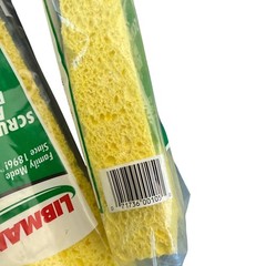 Lot of 2 Libman Scrubster Mop Refills #0105 Yellow Cellulose Sponge New