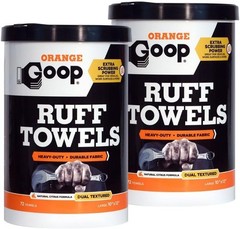 GOOP Orange Heavy Duty Ruff Towels with Scrubbing 1 Count (Pack of 144)