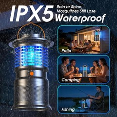 Sayneep Bug Zapper Outdoor 2-In-1 Mosquito Zapper 12H Long-Lasting Rechargeable