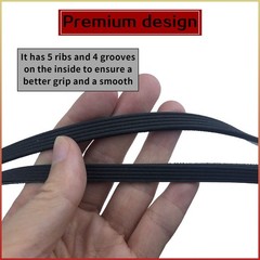 137315300/134719300 Dryer Drum Drive Belt – Replacement Part Exact Black