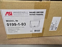 American Specialties INC, Hand Dryer 0199-1-93