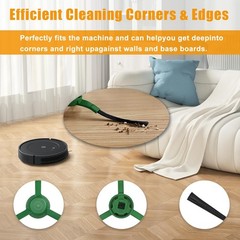 15 Pack Replacement Parts Kit for Roomba 104/105 Vac＆Combo 15 Pcs, Black