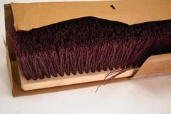 Push Broom Head Floor BWK 20336 Synthetic Bristles Wood Block Purple Threaded