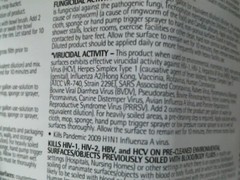 Hospital grade Disinfectant 1/2 Gal Makes 32 Gallons see pics Label Information